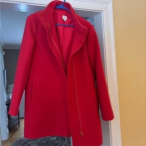 J. Crew Factory Dark pink coat- size 10